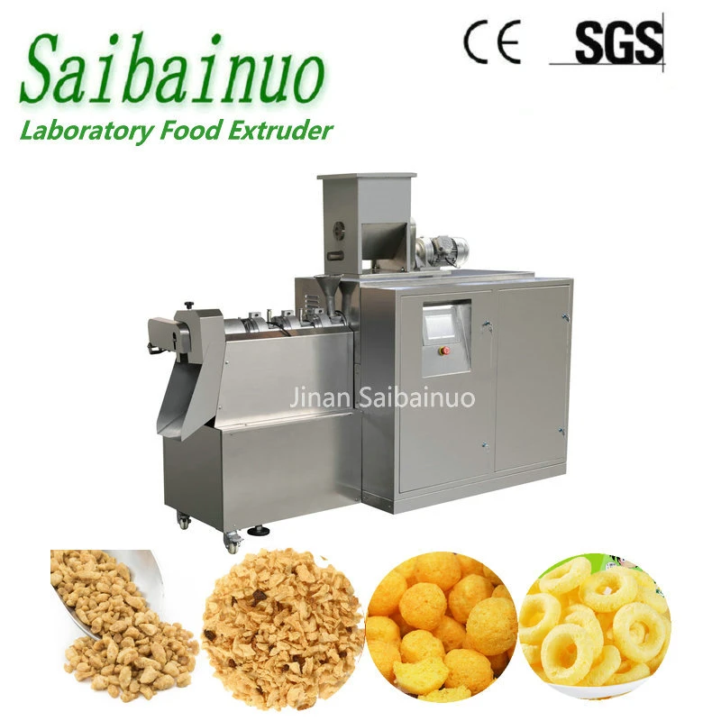 University Laboratory Research Corn Puff Snacks Soya Protein Extrusion Food Twin Screw Lab Food Extruder Machine