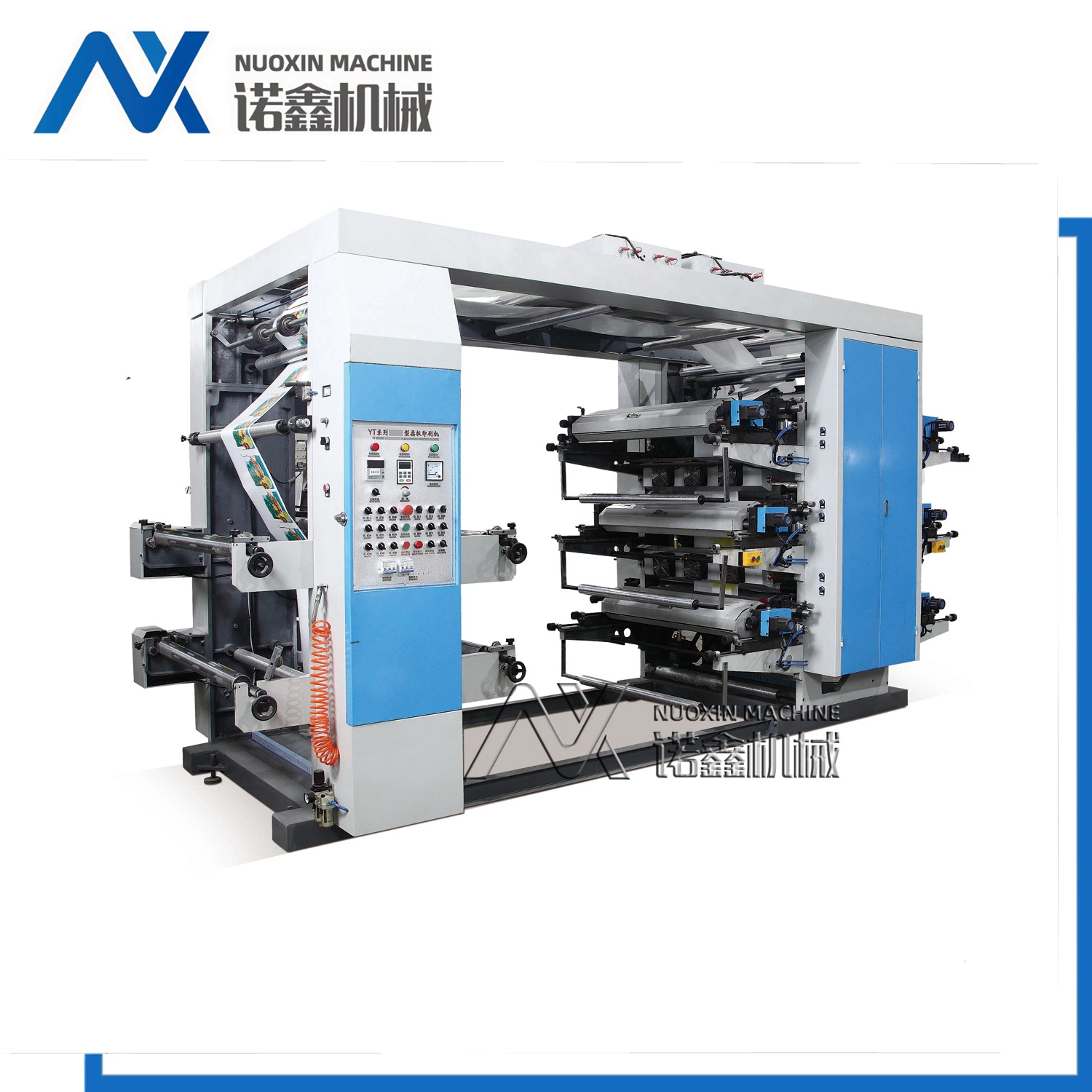 6 Colour Non Woven Fabric Flexographic Printing Machine