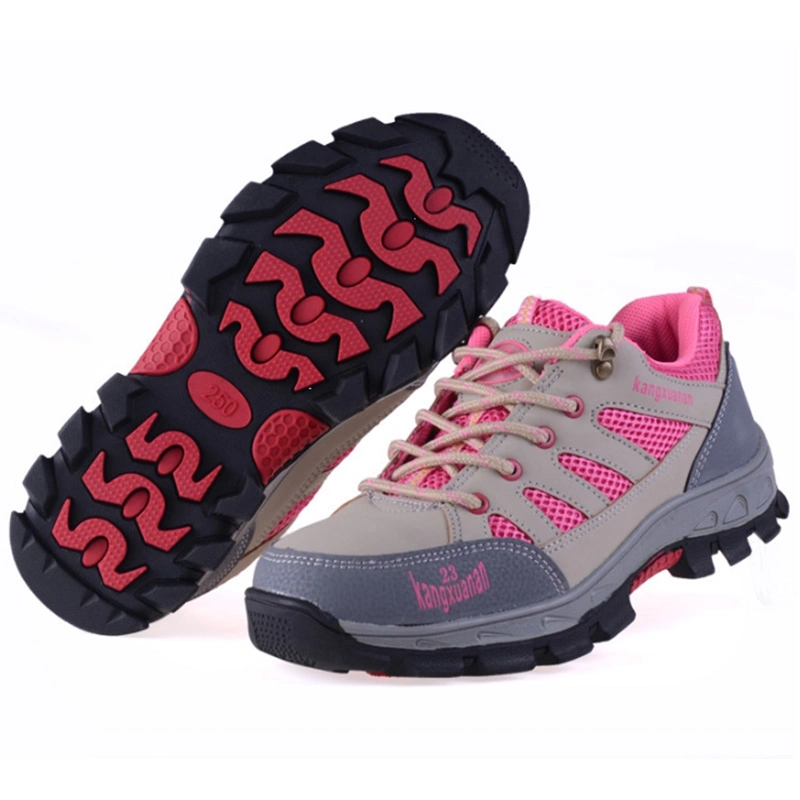 Breathable Flyknit Fabric Safety Shoes Anti Puncture and Smash for Female Footwear Gardening Work