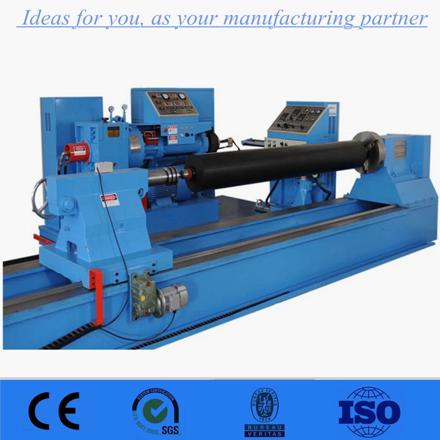 Industrial Rubber Roller Covering Machine for Paper Making and Mine Transmission