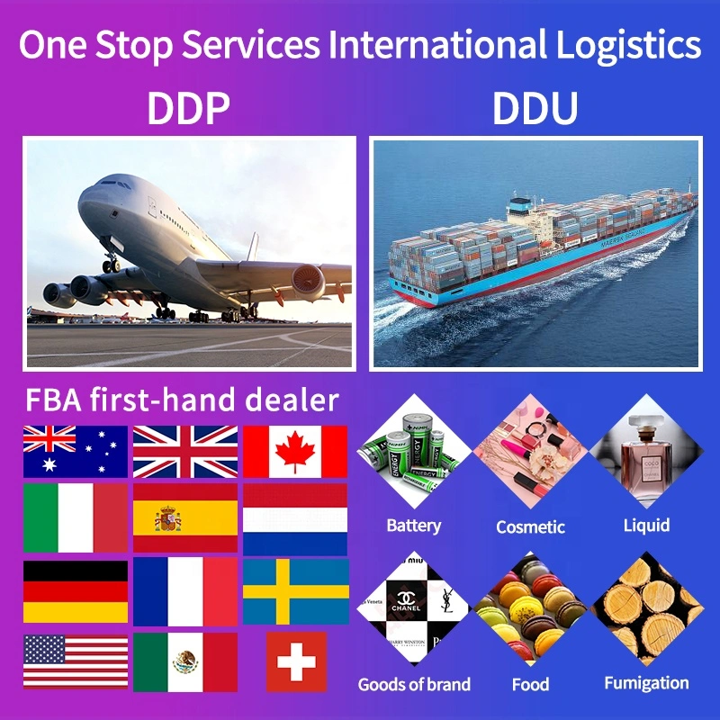 أرخص Fba Drop Shipping Air/Sea/Railway Freightfrom China to US/UK/Europe/Germany/France Amazon باب إلى باب DDU DDP