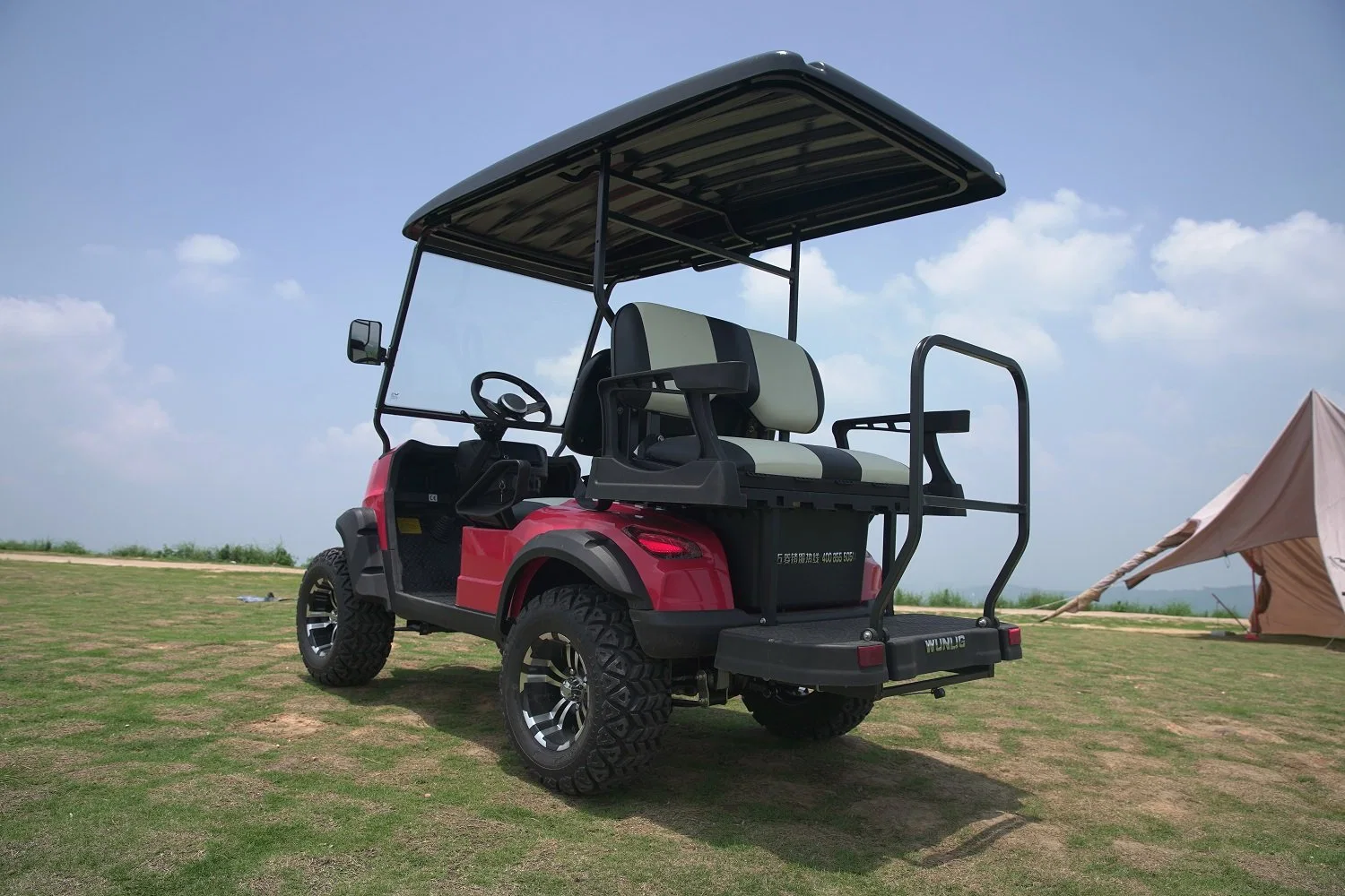 Wuling Lifted Golf Cart with 2+2 Seats 5kw Power CE Certification