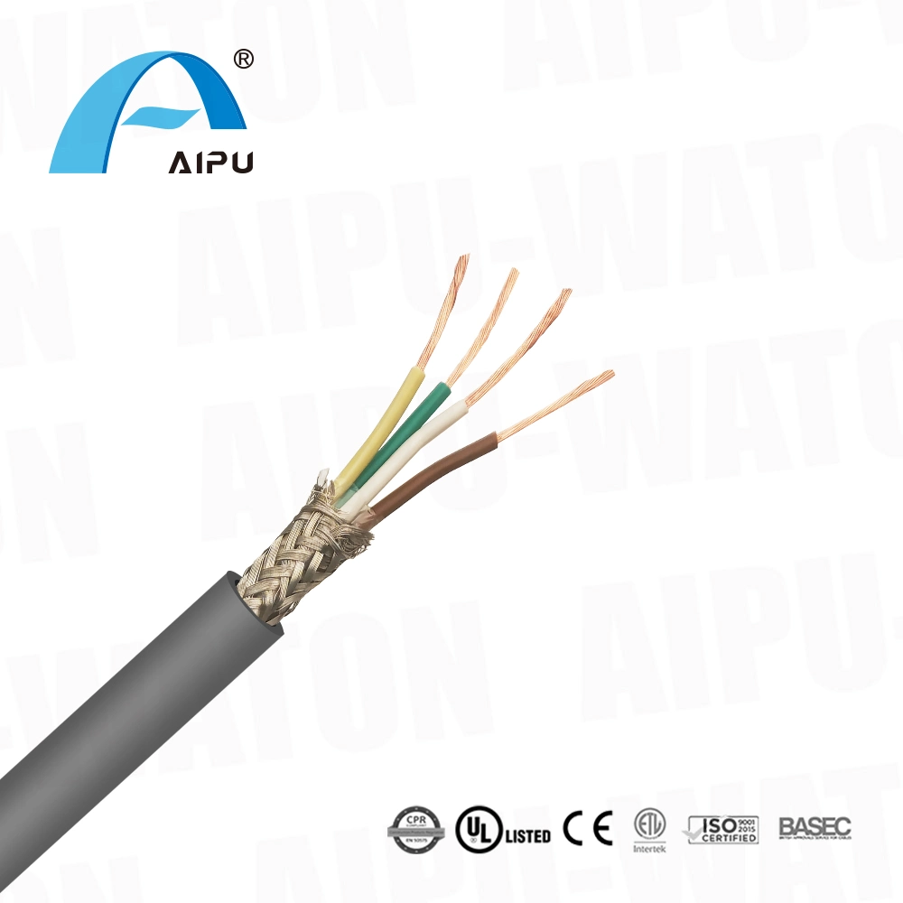 3 paire de câble blindé tressé de transmission de données câble PVC de basse fréquence Liycy 3X0.14 blindé à paire torsadée de Contrôle Industriel le signal de communication de fil de cuivre