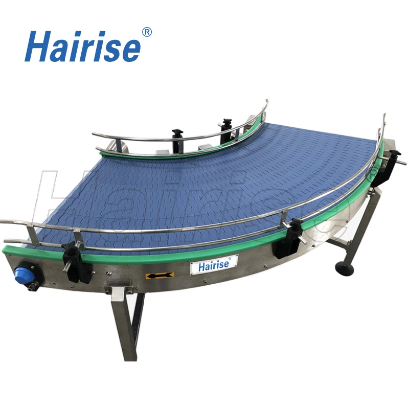 Hairise Fish Manual Powered Modular Belt Table Conveyor with FDA& Gsg Certificate