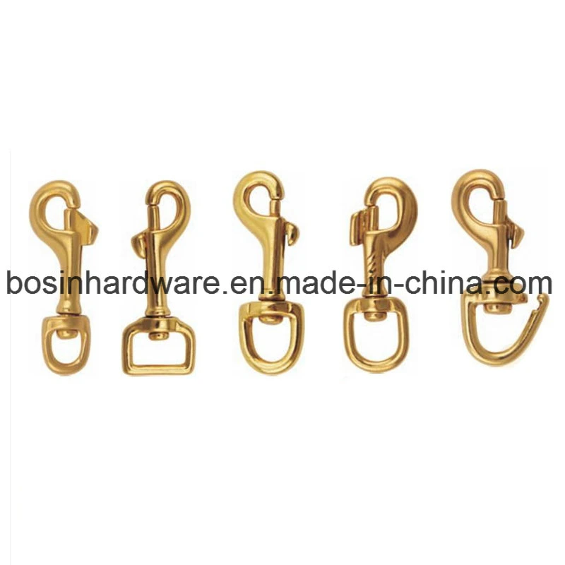 Solid Brass Spring Snap Hook