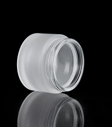 Frosted 100g Glass Cream Jar Cosmetic Containers for Face Cream