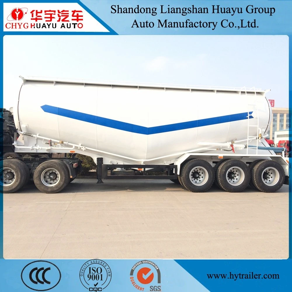 3 Axle 30/35/40/45cbm Bulk Cement/Fly Ash/Flour/Powder Material Transport Tank/Tanker Heavy Duty Truck Semi Trailer