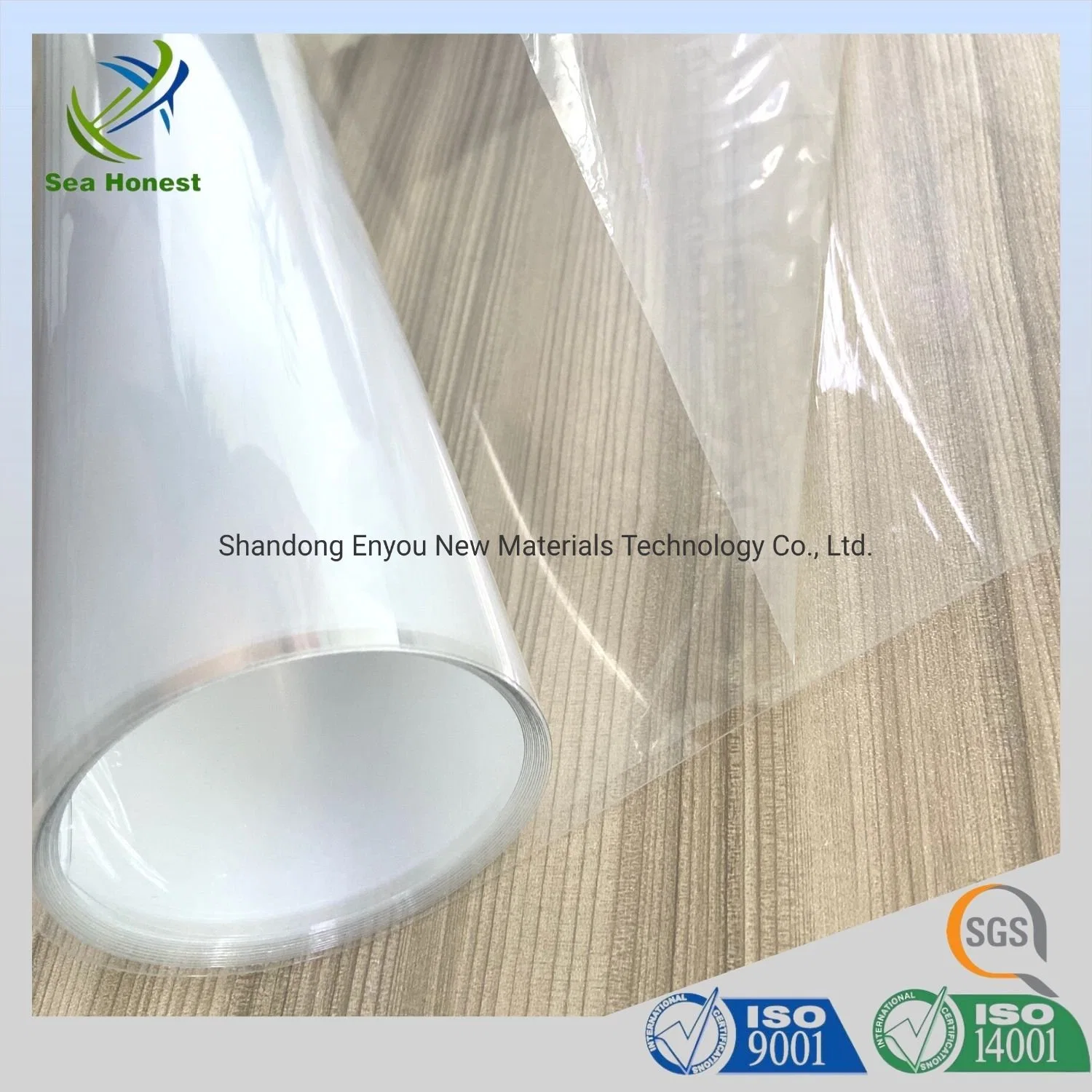 Transparent High Quality Permanent Pet Film Roll for Folding Box