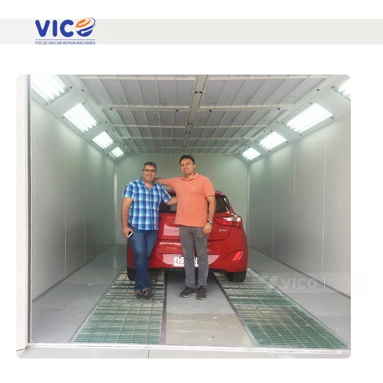 Vico Best Export Diesel Burner Spray Painting Room Car Paint Booth with CE