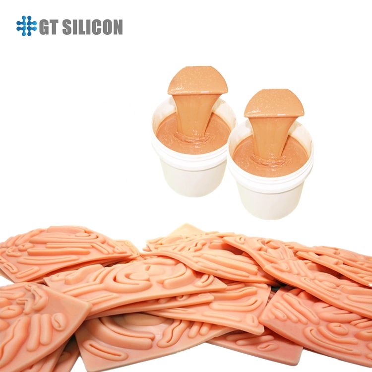 Medical Grade Liquid Platinum Cure Silicone Rubber for Sature Practice/ Artificial Skin/ Simulated Blood Vessels / Stitch Pads Making