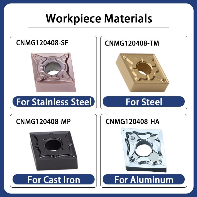 CNC Duracarb Diamond Tungsten Carbide Cutter Inserts Cnmg120408 in China