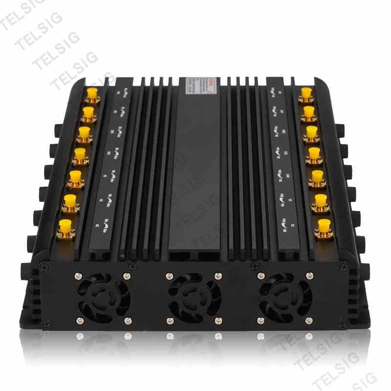 (TX-H14K) 40W High Power Cell Phone Desktop Signal Jammer with 14 Antennas, Wireless Signal Jammer for GPS / WiFi /2.4G/5g