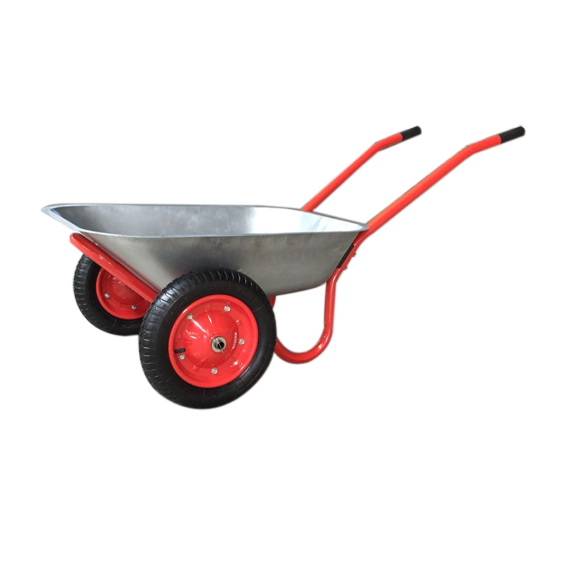 Garden Tools Barrow Trolley Wheelbarrow with Galvanized Tray for Russia Market