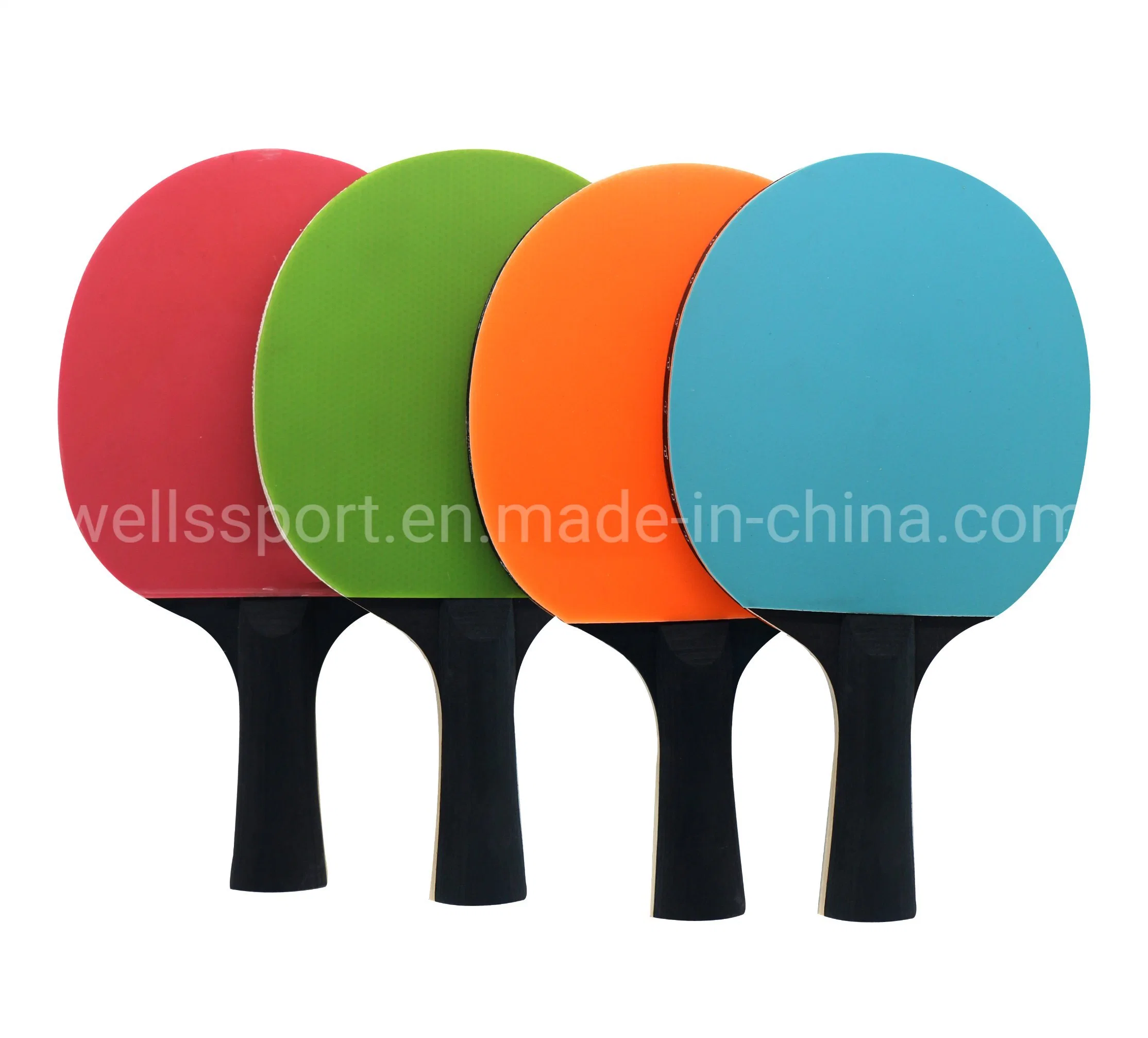 Raqueta de Tenis de Mesa de FSC establece Pingpong Juego Bat 4 murciélagos 6 bolas con Portable Net