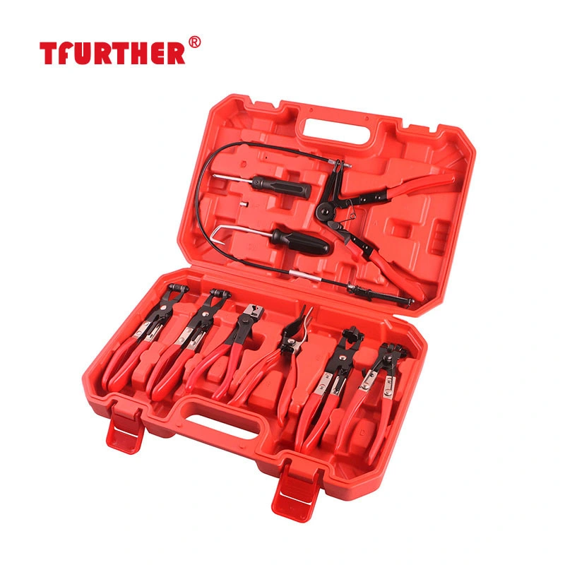Supply Stock Automatic Hand Tool Kit 9 Pieces / Set Hose Clamp Ring Clamp Kit Flexible Cable Pliers Rotating Jaw Tool Remover