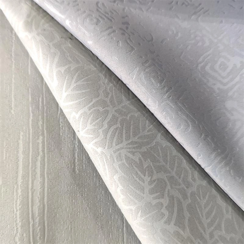 Embossed Dimout Blackout 100% Polyester 320cm Width Hospitality Window Curtain Fabric