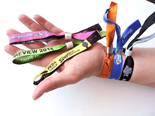 Factory Price Wholesale/Supplier Wristband Polyester Plain Wristband Event Woven Wristband