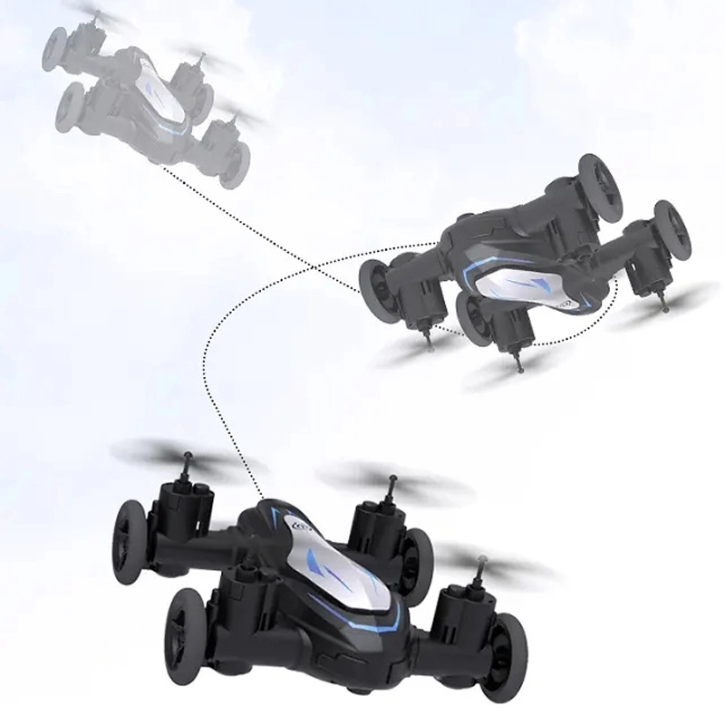 Enfants Drôles Garçons Filles Air Charge Drone Double Mode HD Photo Vidéo Multiples Fonctions Lumière LED CF-944 Route Voiture Volante Vide