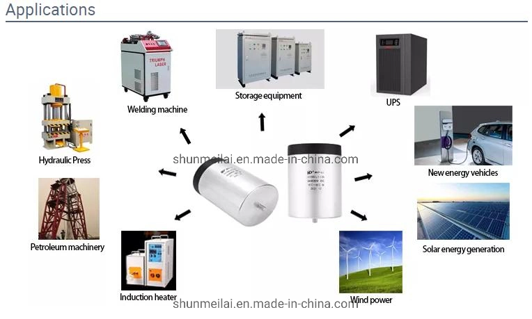 Condensadores de ligação DC Power Capacitor capacitores de alta tensão