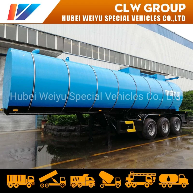 3 Axle 35000liters Asphalt Bitumen Carbon Steel Tank Semi Trailer for Africa