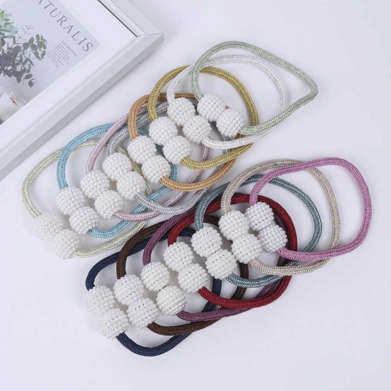 Curtain Pearl Magnetic Buckle Magnet Straps Curtain Accessories Home Textile Accessories Lace