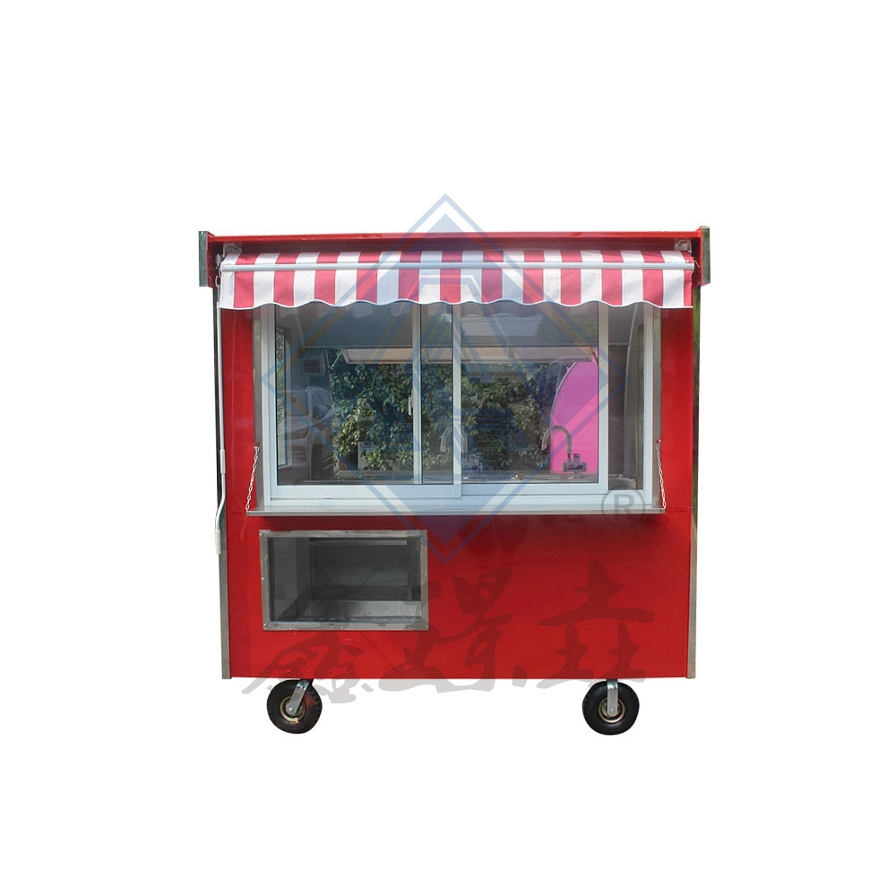 Single Axle Round Model with Canopy New Mobile Outdoor Food Truck