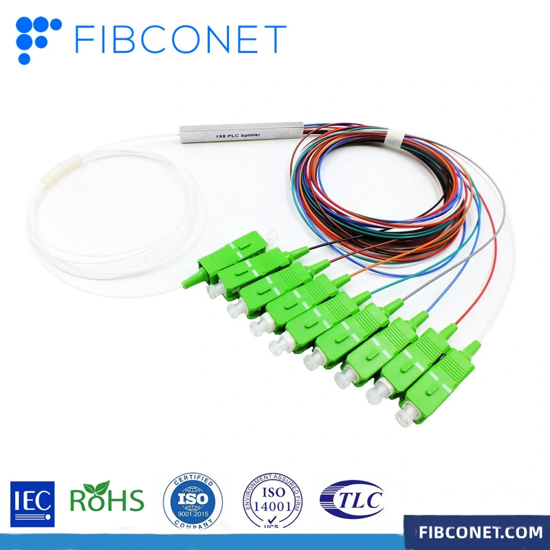 FTTH Sc/FC/St Fiber Optic ABS Box PLC Splitter