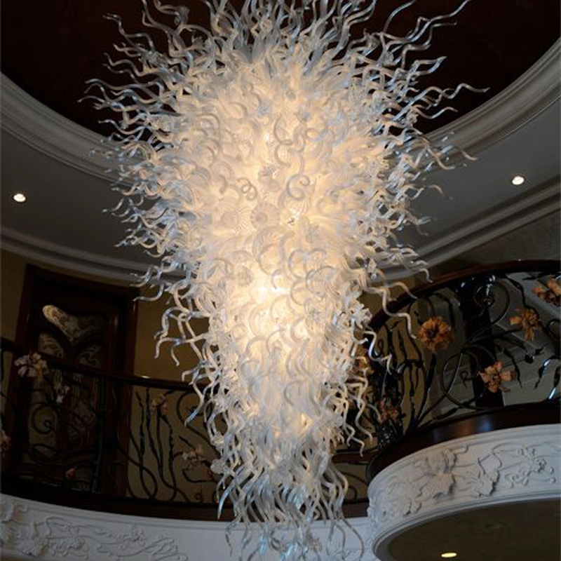 Modern Luxury Lamp Staircase Banquet Hall Hotel Lobby Glass Project Chandelier