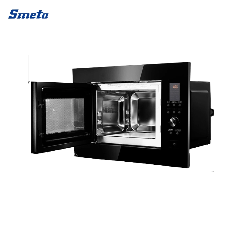 23L 900W Small Digital Type Black Built in Microwave Oven with Grill