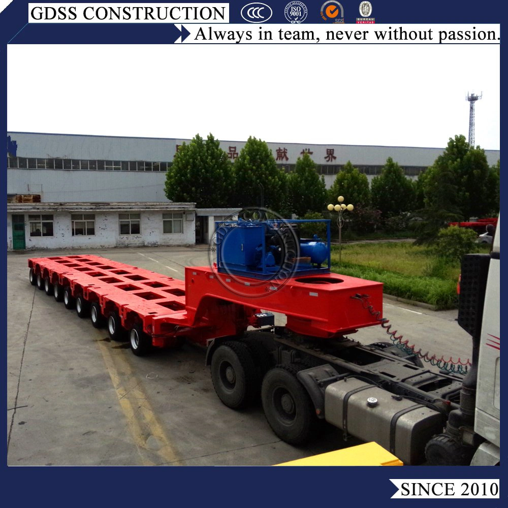 Mehrachsen 200 Tonnen Sonderausrüstung Exacavtor Bulldozer Fahrzeug Hydraulik Lowboy Lowbed Semi Trailer Mit Gänsehalsausschnitt Und Abnehmbarem Vorderteil Lkw