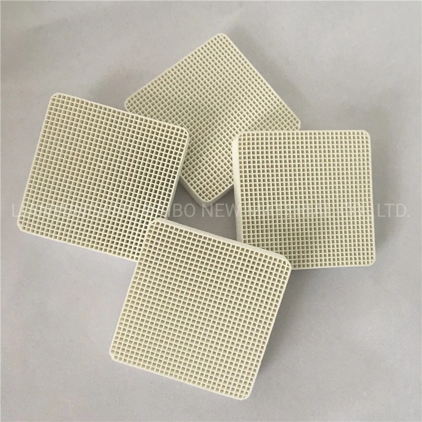 Energy Saving Insulator Cordierite Ceramic Square Board Car Exhaust Treatment Honeycomb Ceramic Infrared Plate Burner