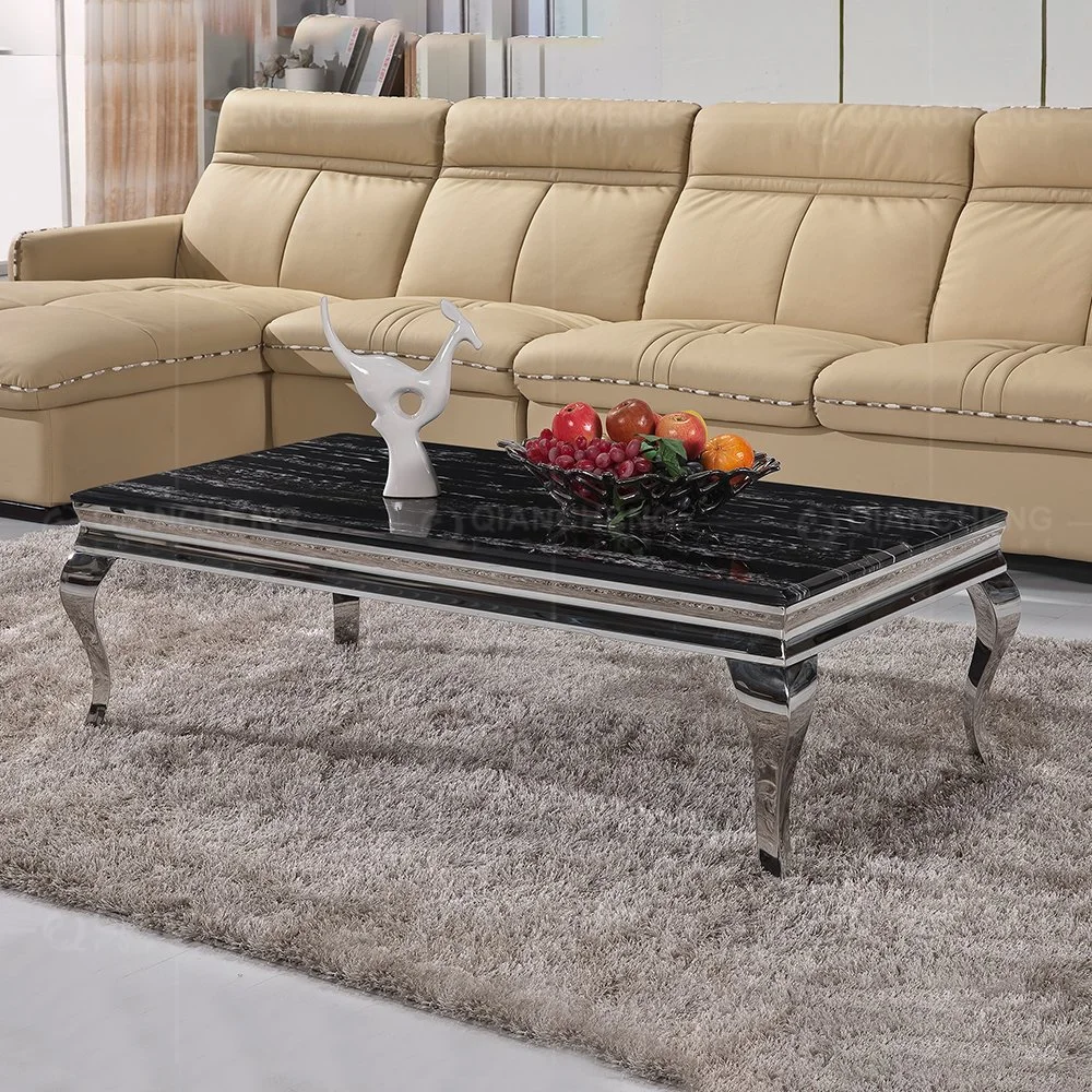 Home Furniture Glass Coffee Table Stainless Steel Furniture