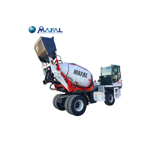 New Stock 1.5 M3 Selfloader Mobile Concrete Mixer Machine