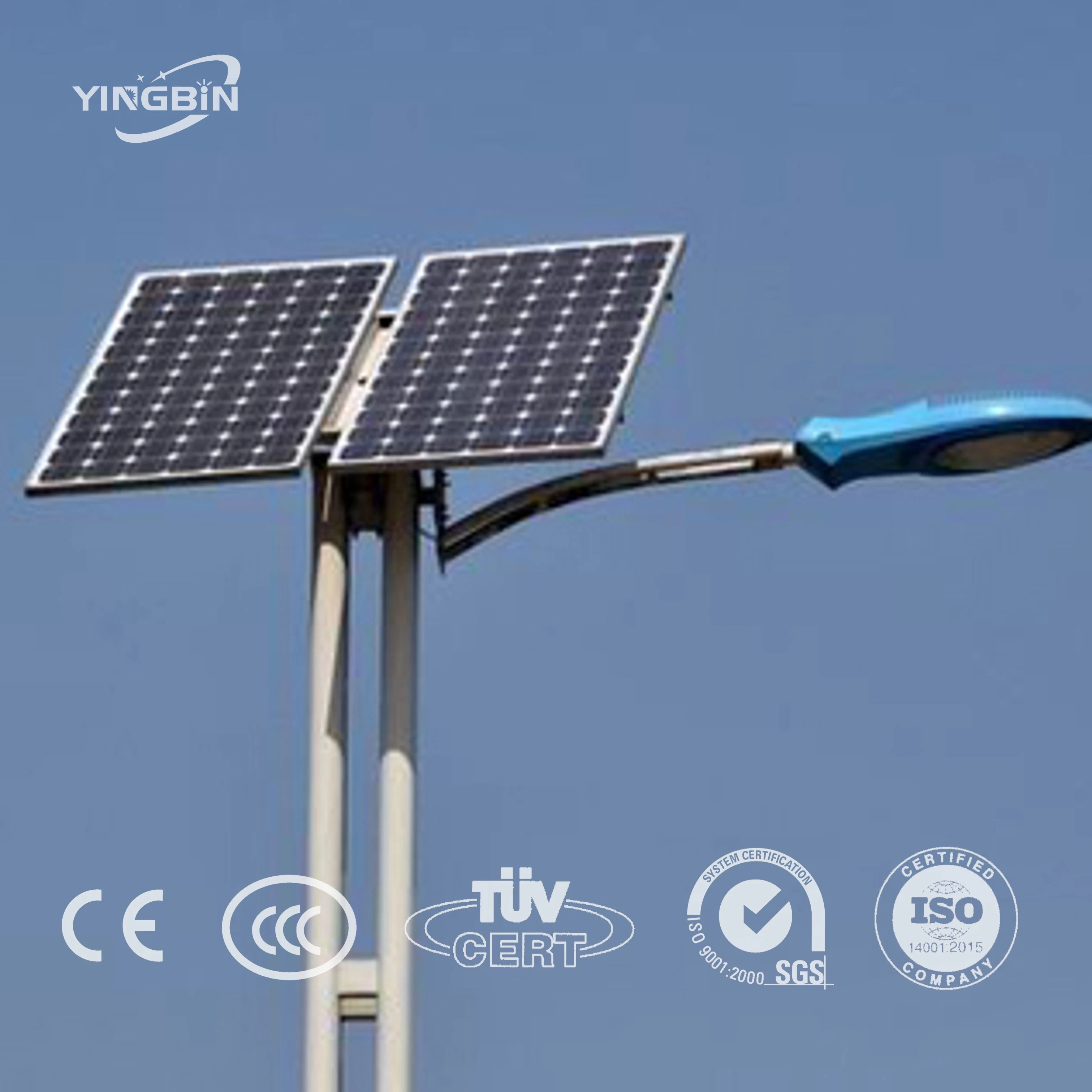 Puissance élevée, grande puissance, 30W, 40W, 50W, 60W, 80W, 100W Lumières solaires de rue séparées 120 W lampe LED éclairage de route