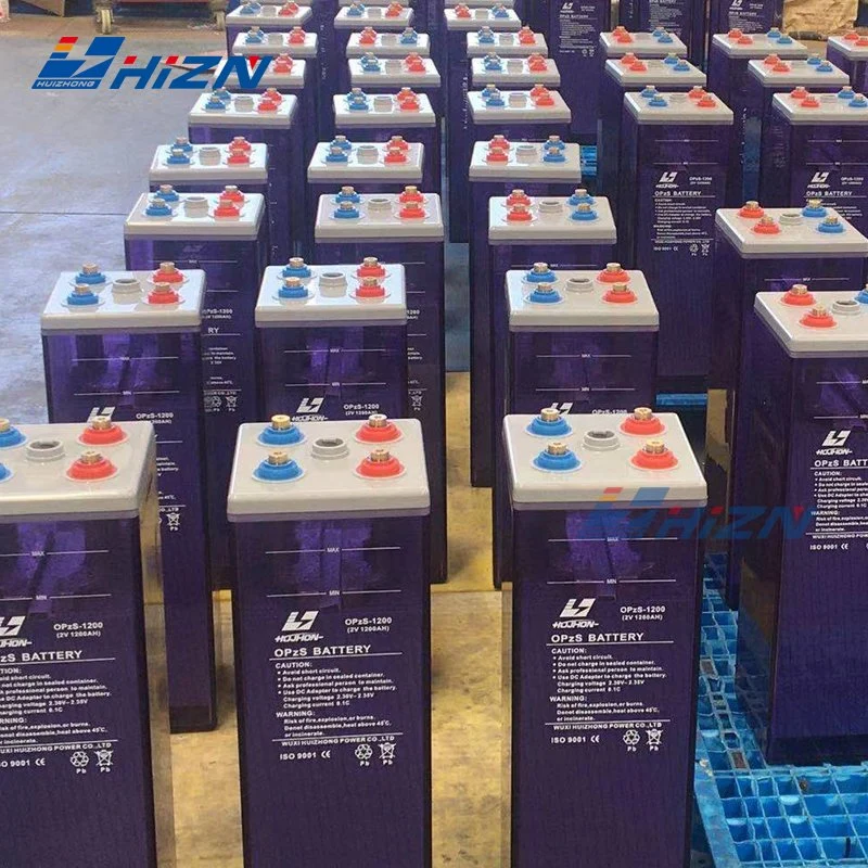 Hizn Power for Solar Energy 2V 1000ah 1200ah 1500ah Tubular Flooded Opzs Solar Storage Battery