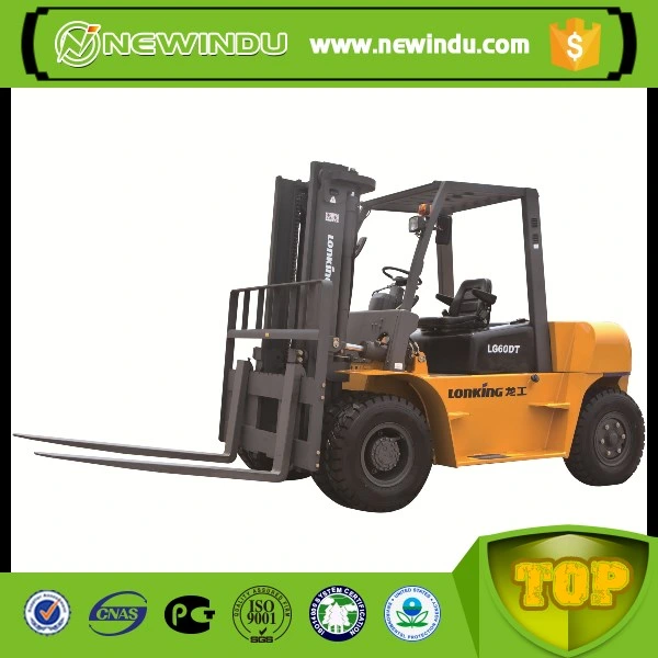 6ton Logistic Forklift Diesel Forklift LG60dt with Spare Parts