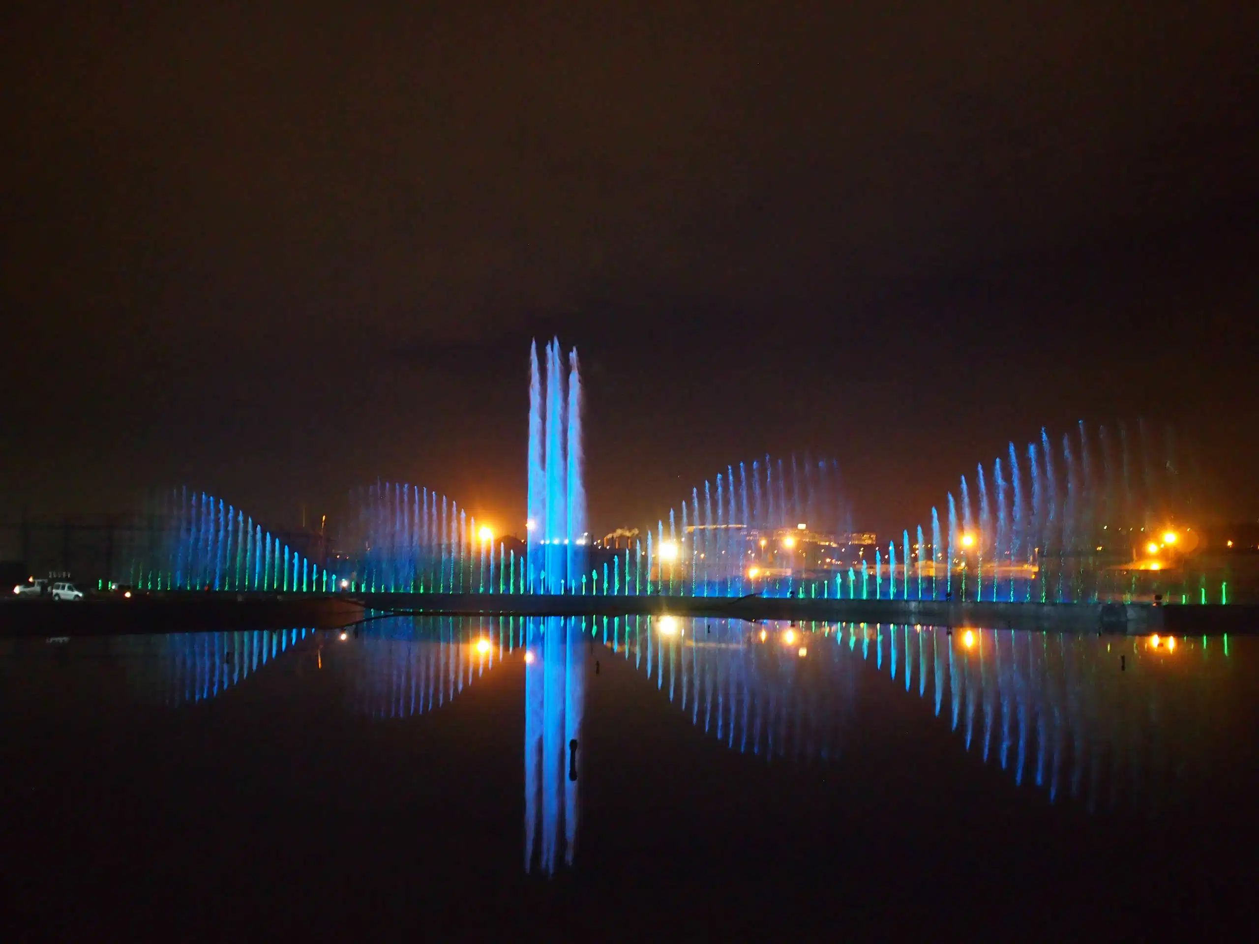 Grande ecrã de água Laser Musical Fountain em Ancara