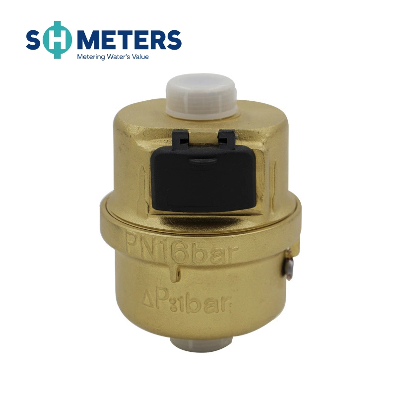 ISO4064 DN15-DN20 Brass Cobre Volumorico pistón rotativo R160 Medidor de agua