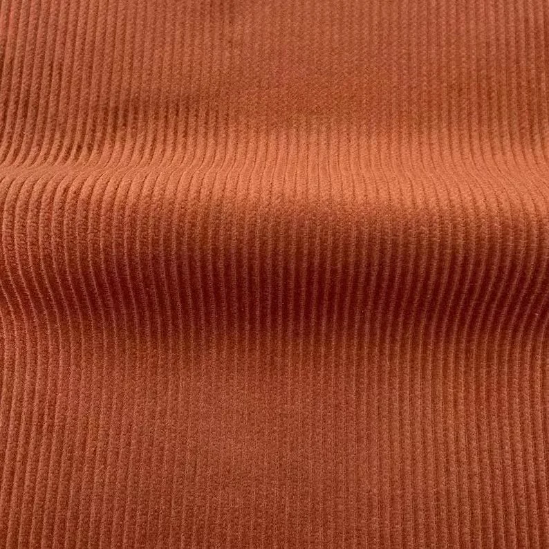 High quality/High cost performance  Solid Dyed Ribbed Upholstery 8W 100% Cotton Corduroy Fabric