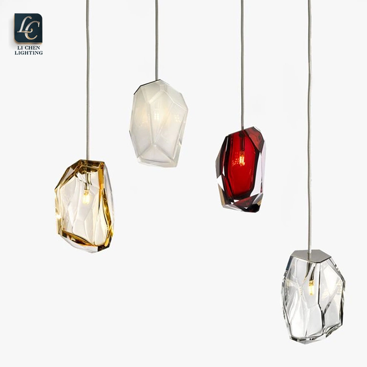 Professional Quality Custom Indoor Decoration Lighting Colorful Glass LED Chandelier