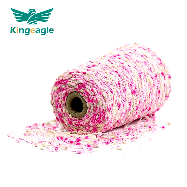 Kingeagle 100% Polyester Bean Fancy Yarn for Knitting Free Sample