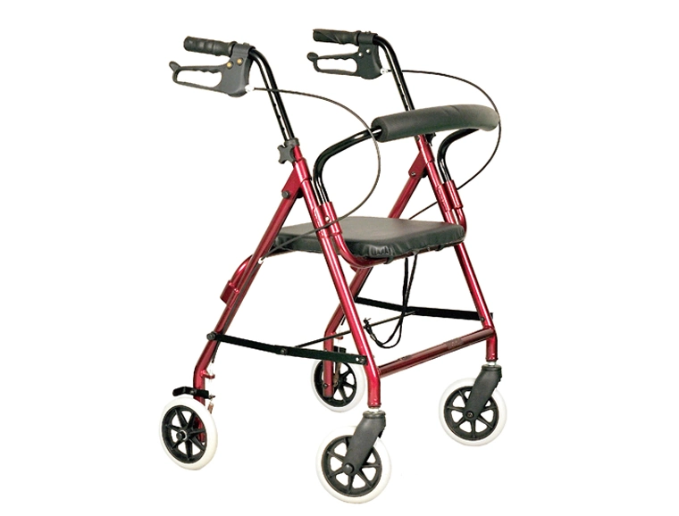 Caminadora ajustable, para mayores para facilitar el transporte de la estructura de aluminio del Rollator