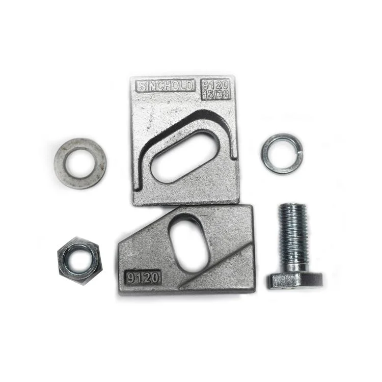 Sinchold 9120/15/38 Flexible Self-Locking Forged Steel Welded Crane Rail Clips