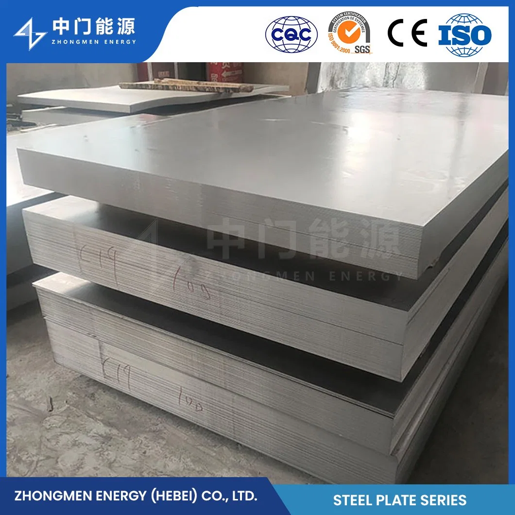 Zhongmen Energy Structural Galvanized (G-60) Steel Sheets Manufacturers China Galvanized Flat Steel Sheet DC52D+Z Material 0.5mm Thick Galvanized Steel Sheet