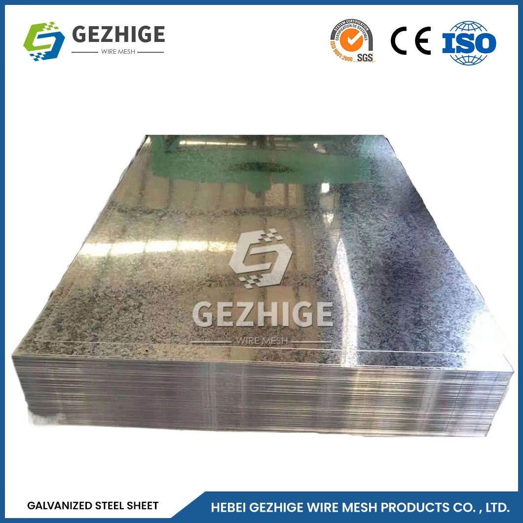 Química Gezhige la pasivación de la hoja de acero galvanizado de 2mm personalizada de la fabricación de bobinas de acero galvanizado Gi China 500-2500mm de ancho de acero galvanizado en caliente
