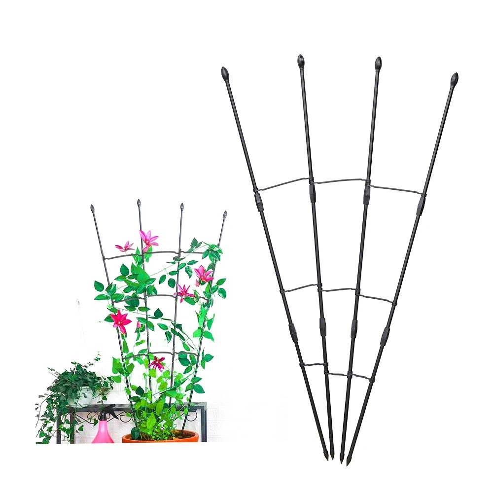 Fan-Shaped Plant Trellis Liana Plants Flower Support Climbing Rack Garden Trellis for Potted Plants