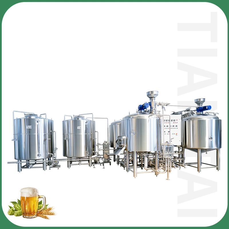 2500L 20bbl Ss Steam Four Vessel Auto Beer Equipment