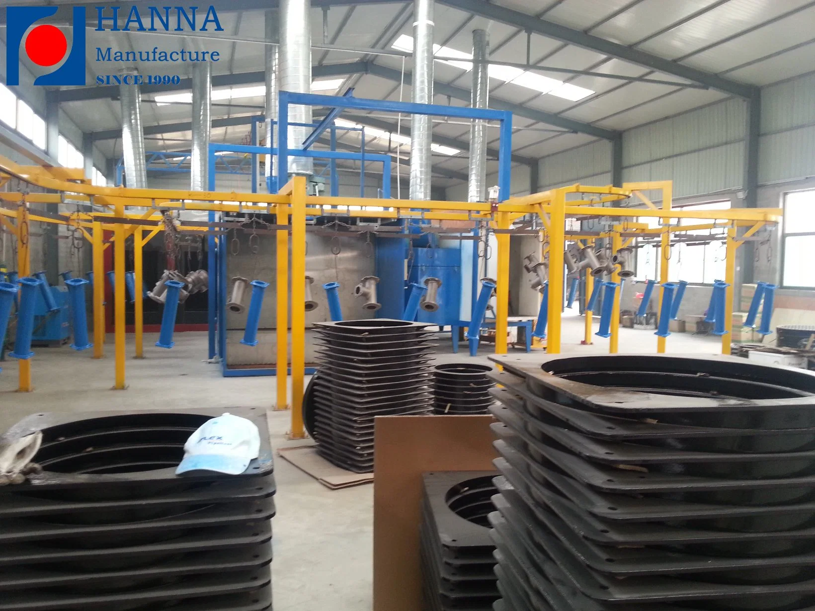 Powder Coating Painting Line System for Casting Parts/Steel Pipe Tubes