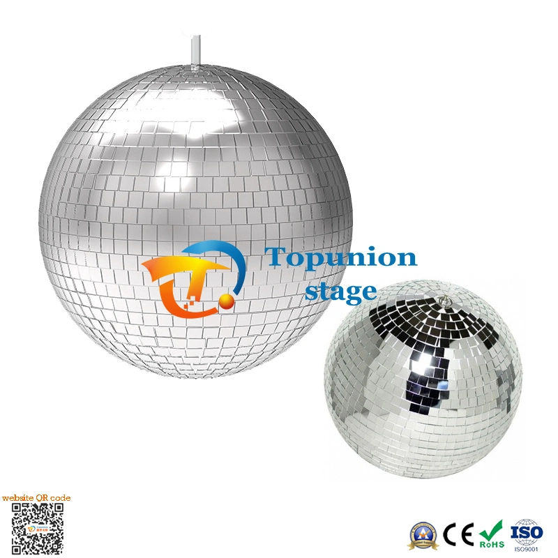 Mayorista/Proveedor High Precision 40cm transparente bola de vidrio Discoteca sólida Bola de espejo de plástico