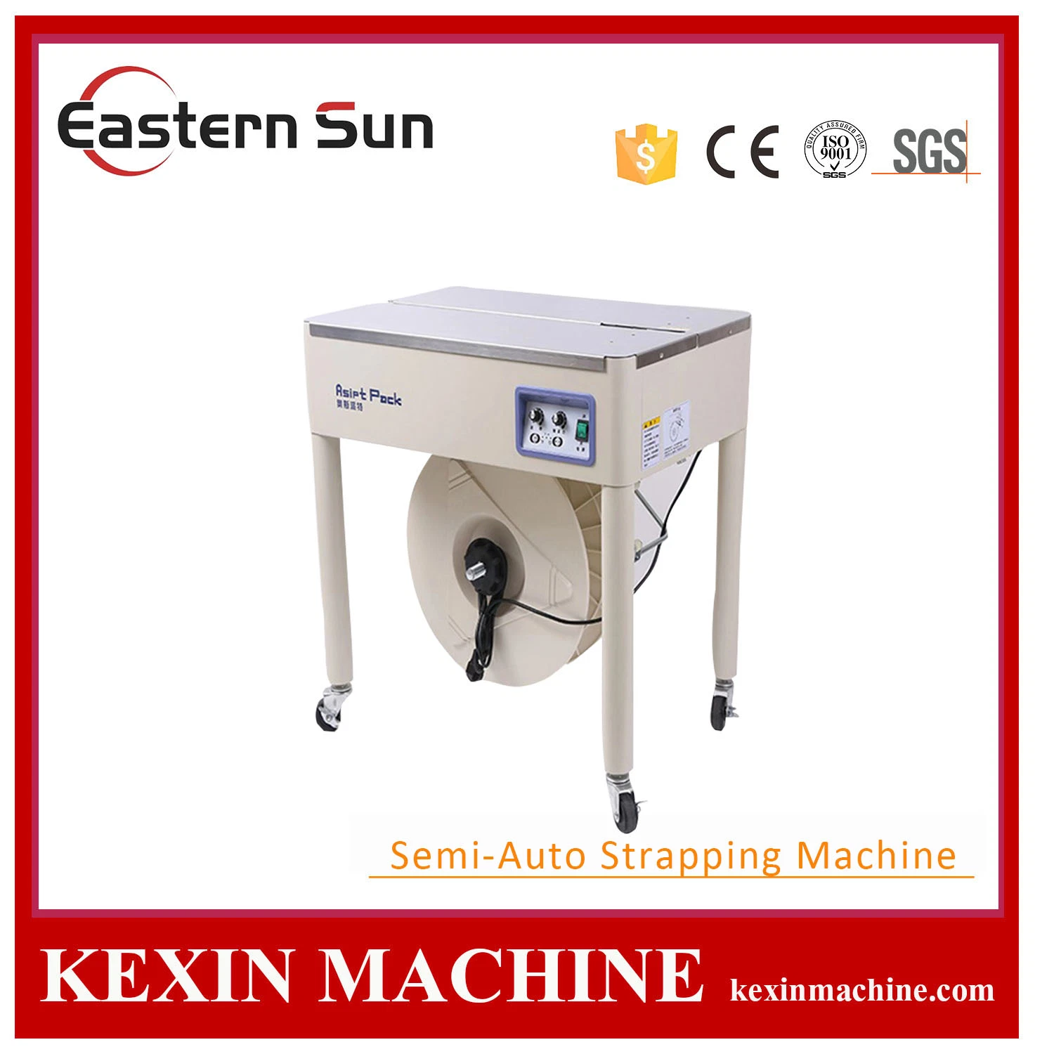 Good Quality Semi Automatic Strap Strapping Machine Packing Packaging Machine for Carton